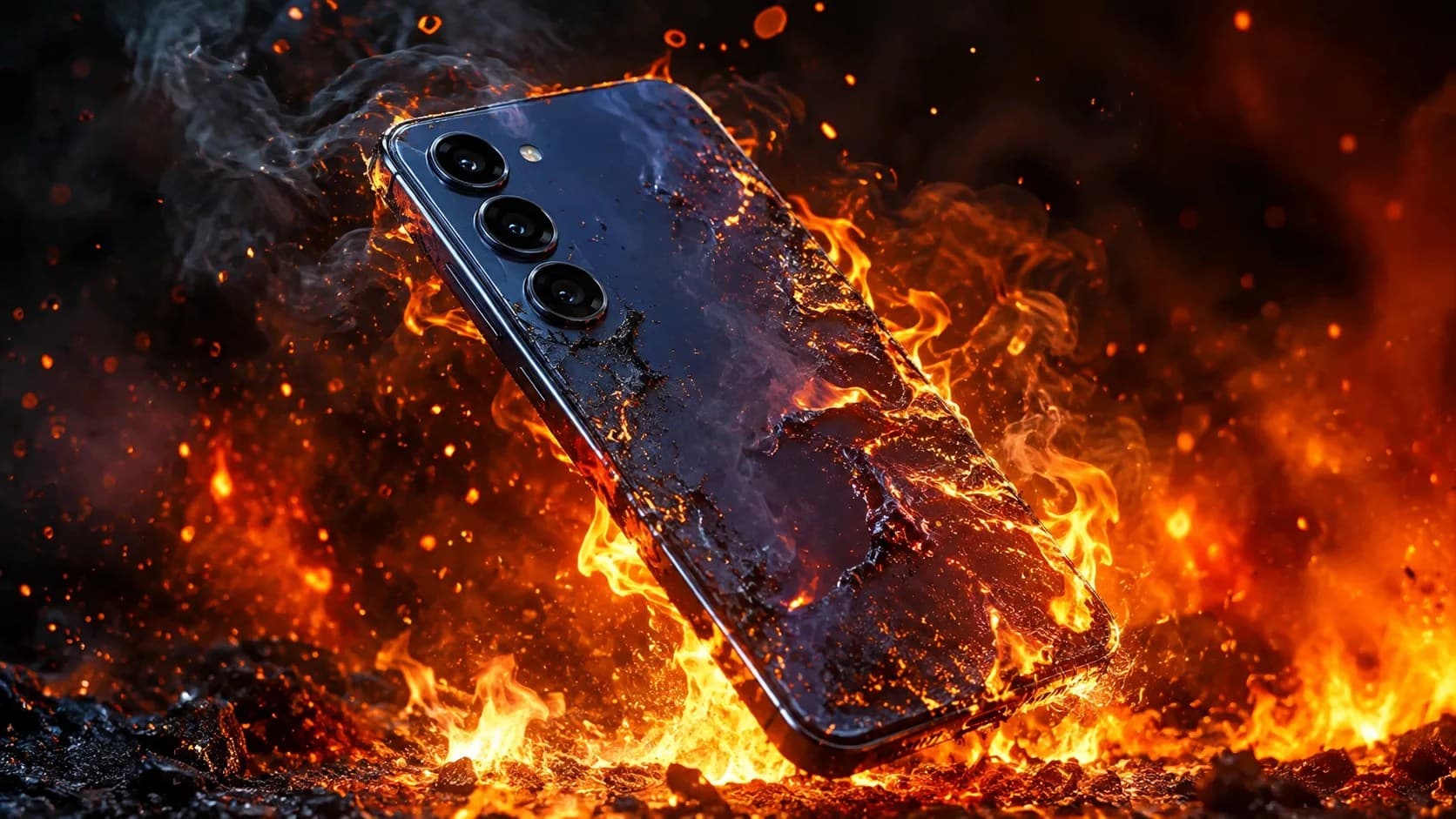 Galaxy S25+ pega fogo ao carregar e Samsung aponta dano físico como causa