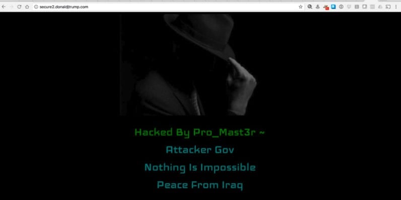 Site de Donald Trump