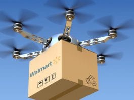 Walmart pretende enviar seus produtos via drones