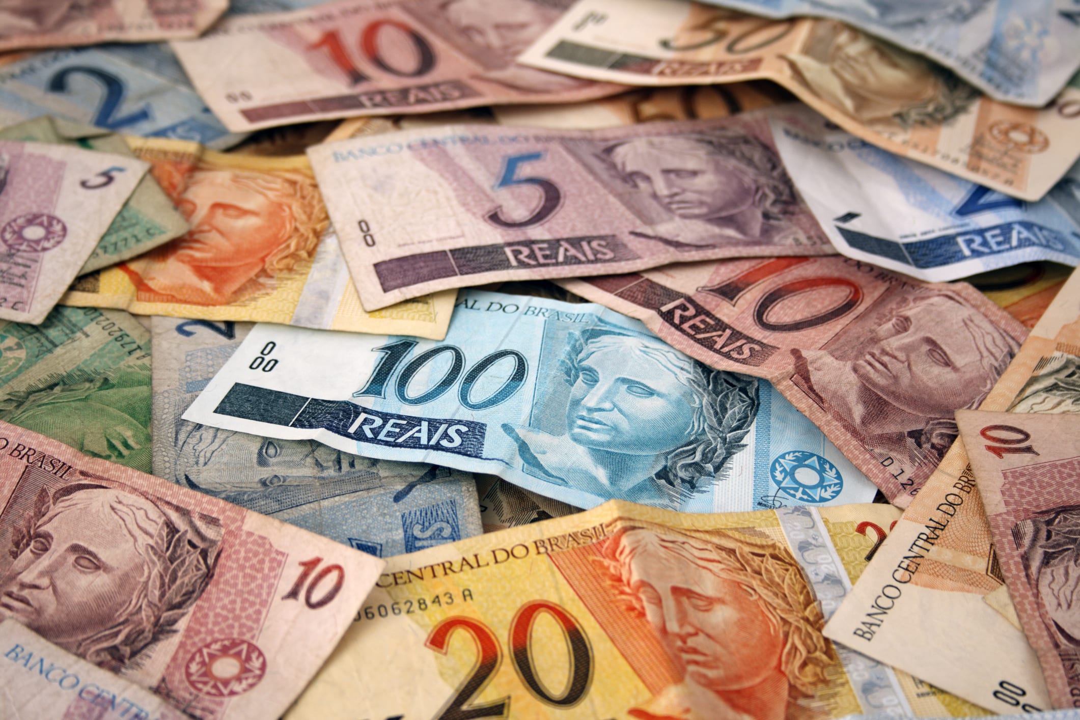 Brazilian money background Bozo